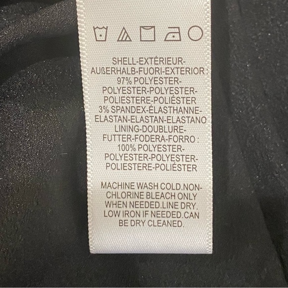 Dress The Population Lydia Dress Black Flutter Sleeve Midi Slit - Picture 11 of 12